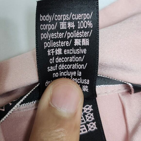 Victoria's Secret Silky Blush Pink Robe Sz M/L Loungewear Elegant honeymoon spa - Picture 6 of 8